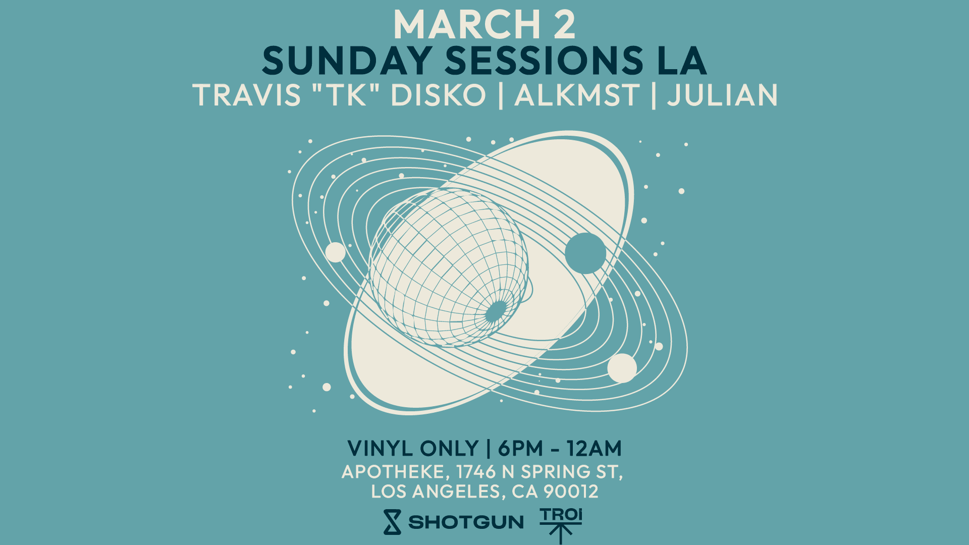 Sunday Sessions La (Vinyl Only) 03/02/25