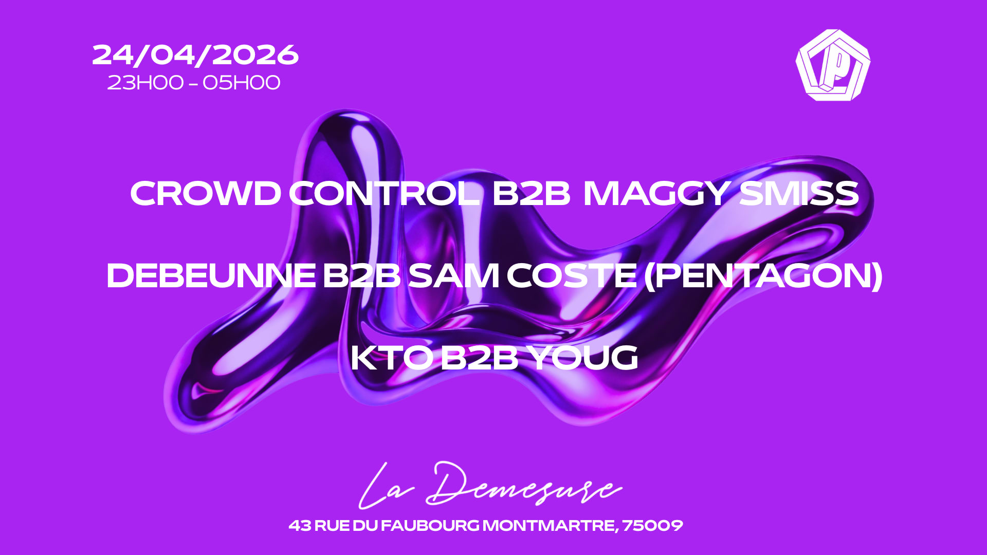 Pentagon : Crowd Control B2b Maggy Smiss & More