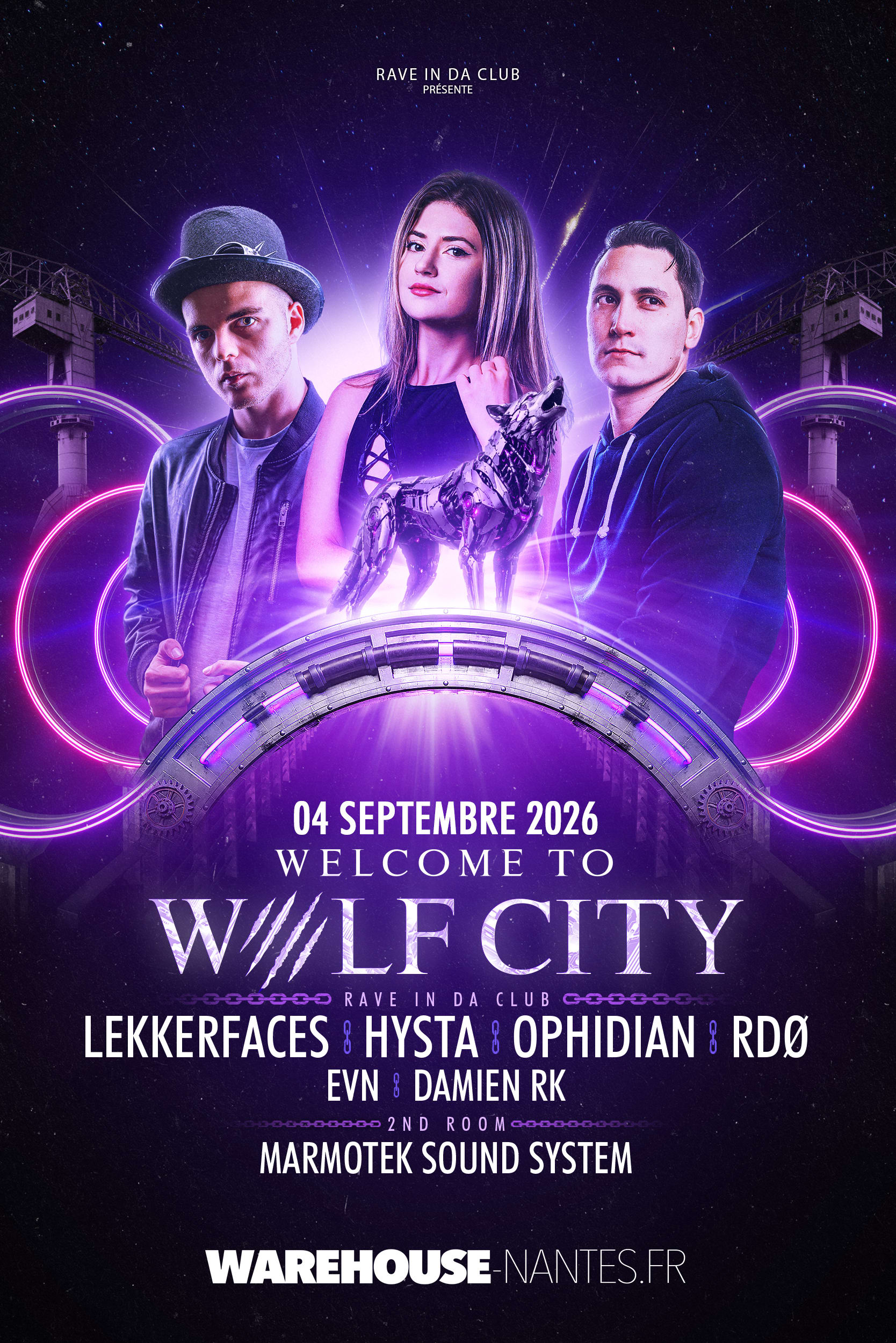 Rave In Da Club X Wolf City : Hysta, Lekkerfaces & More