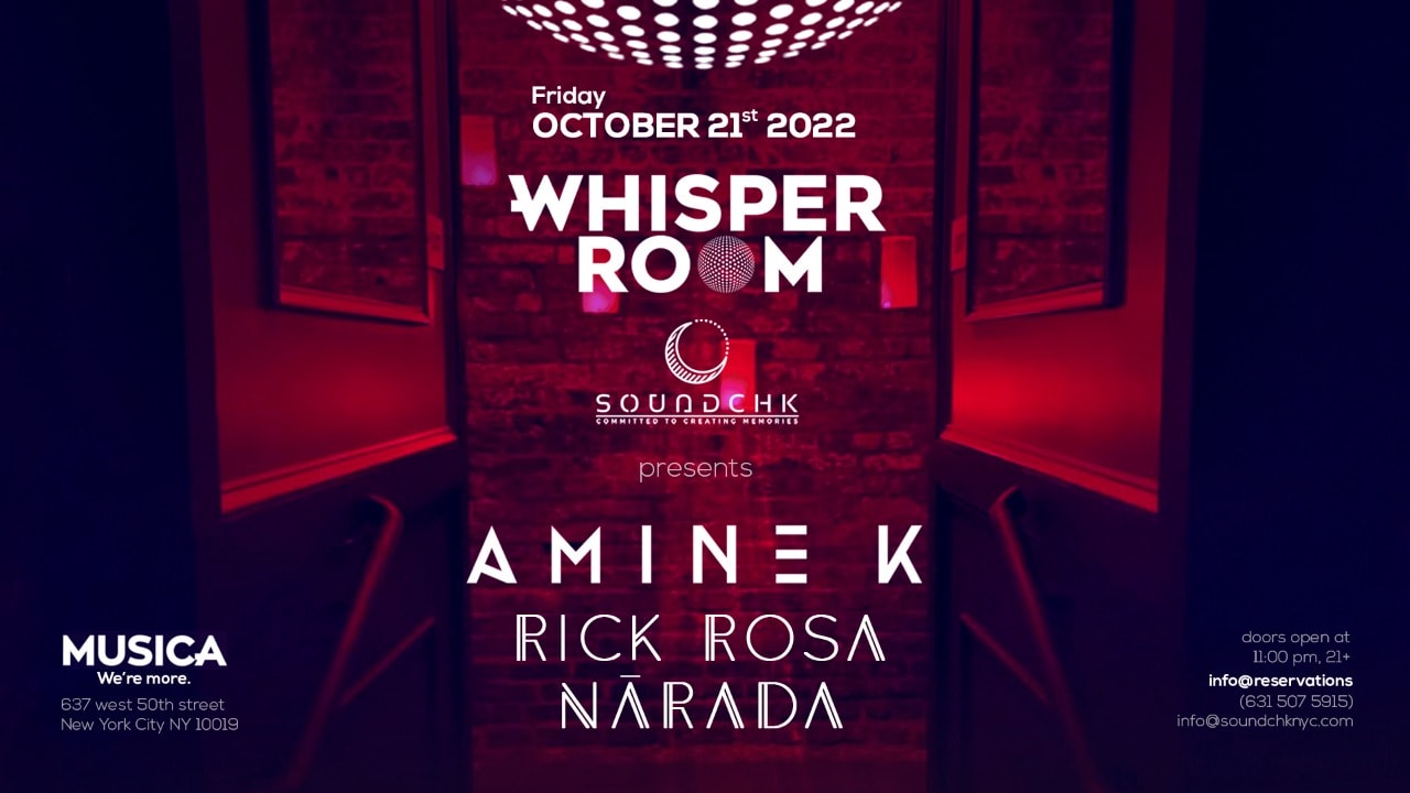 Soundchk: Amine K, Rick Rosa & Nārada At Whisper Room