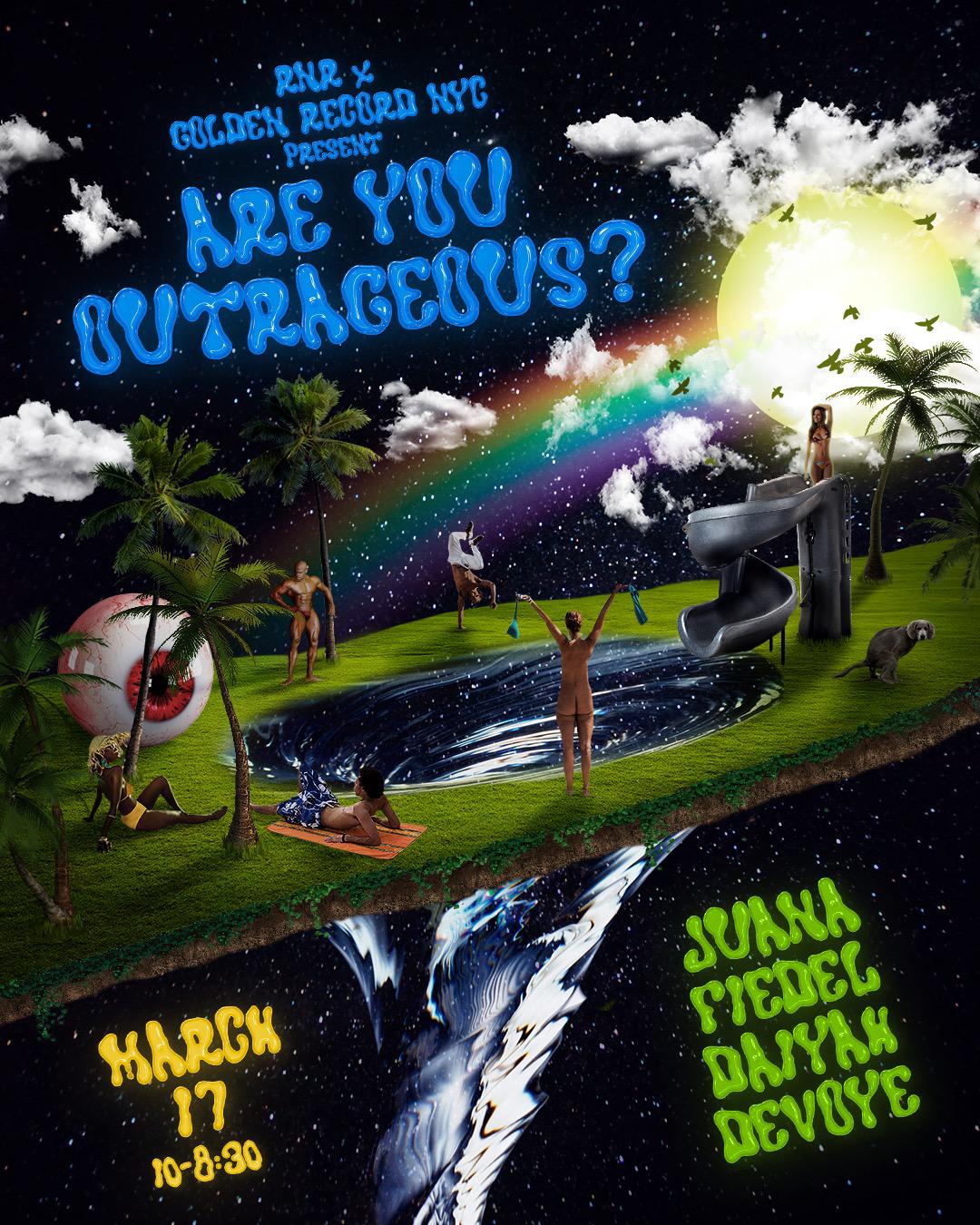 Rnr X Golden Record Nyc: Are You Outrageous? Season Opener