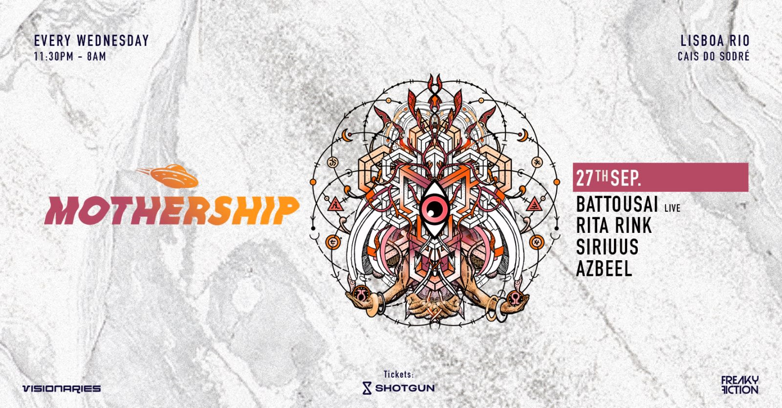 Mothership By Visionaries & Freaky Fiction - 27th Sept