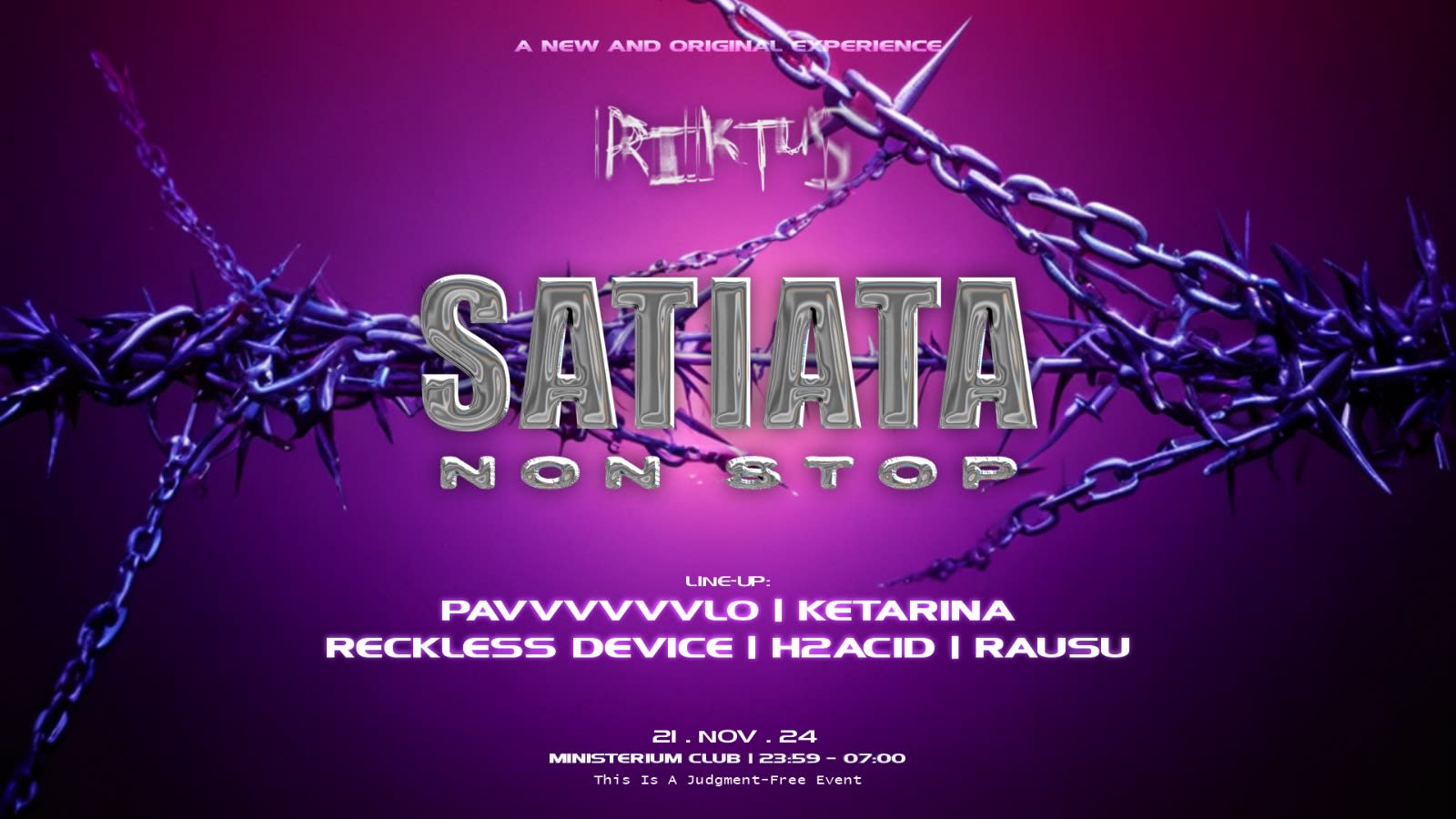Riktus Presents: Satiata Nonstop