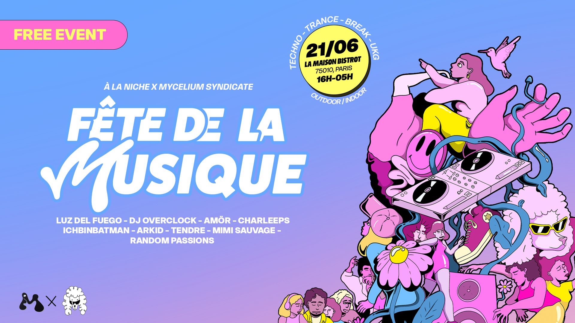 Fête De La Musique : A La Niche X Mycelium Syndicate