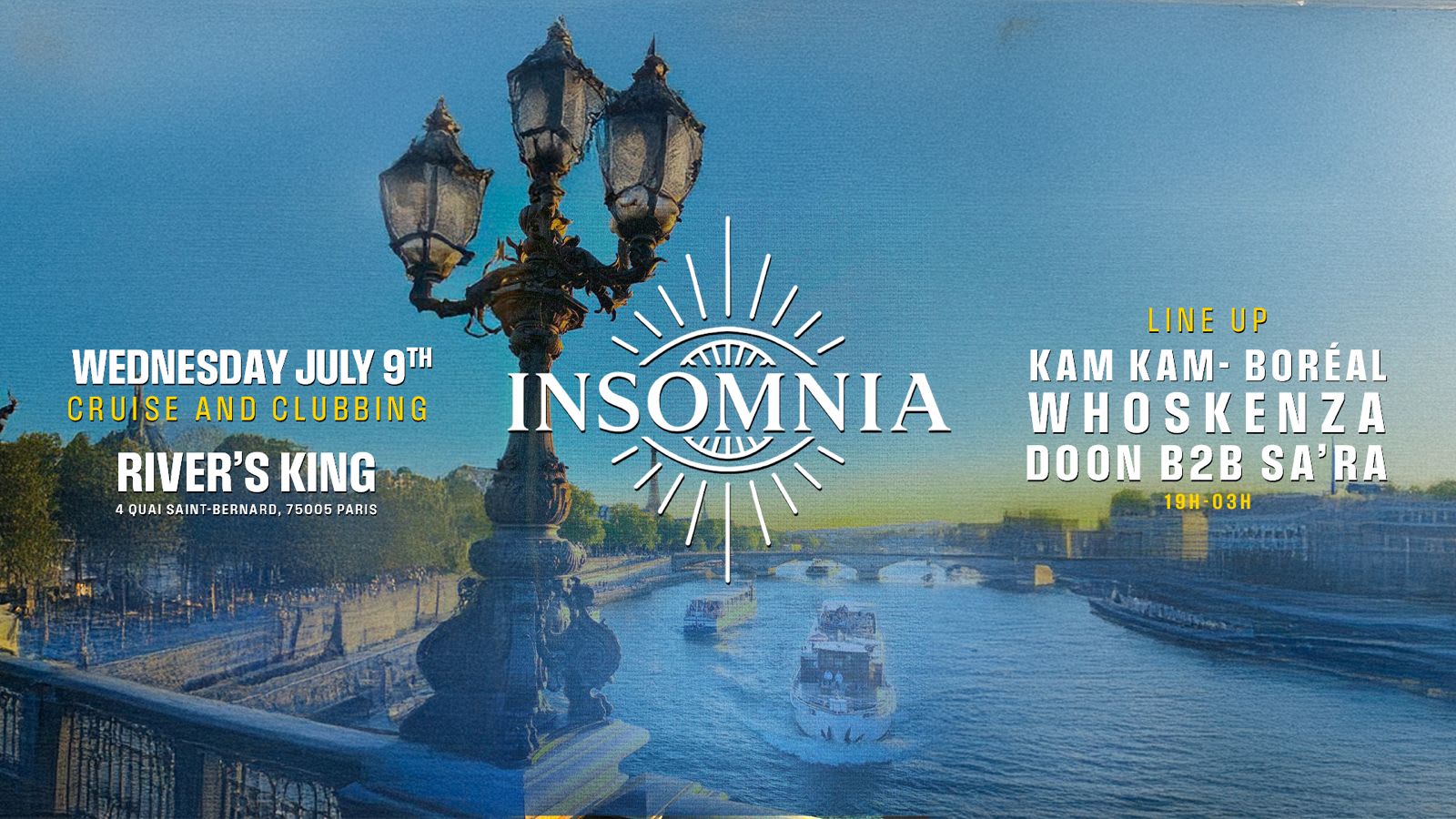 Insomnia Cruise | 9 Juillet