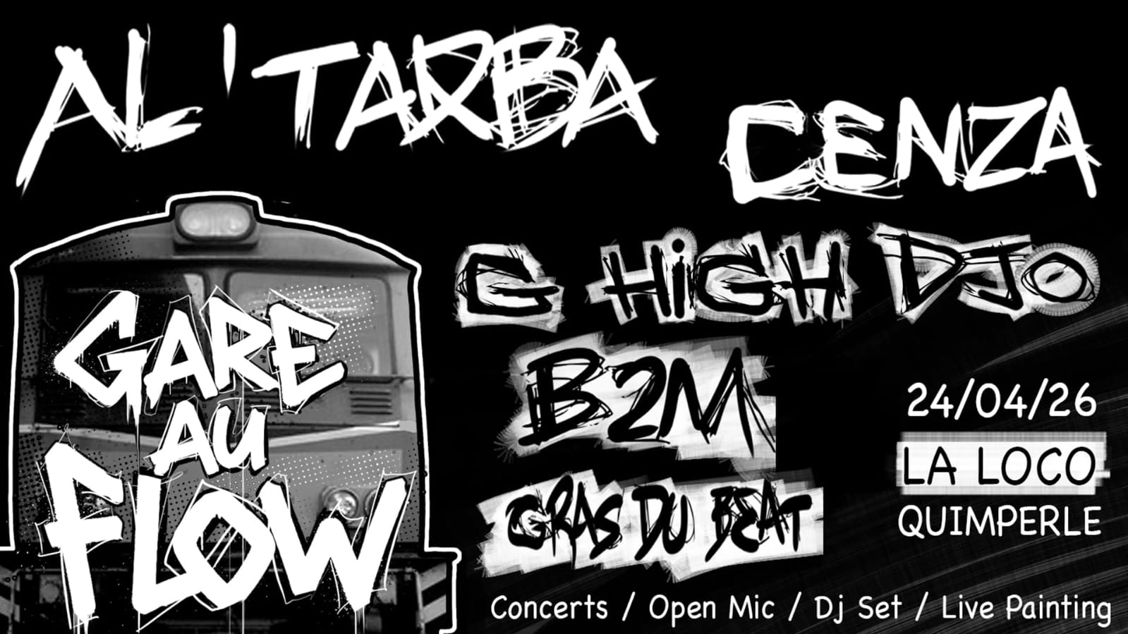 Gare Au Flow: Al'tarba, Cenza, B2m, G High Djo, Gras Du Beat