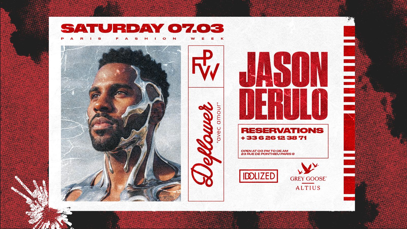 Jason Derulo @Deflower Pfw 7 Mars