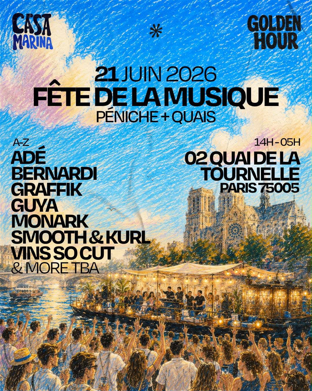 Goldenhour X Casa Marina : Fête De La Musique