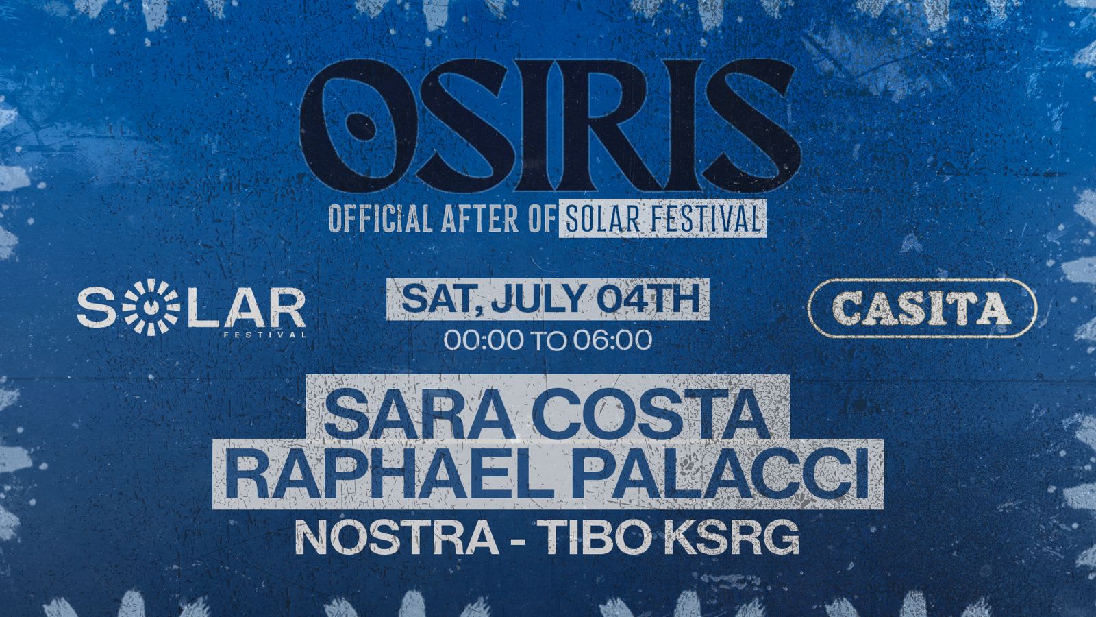 Solar Festival After Party X Osiris @Casita