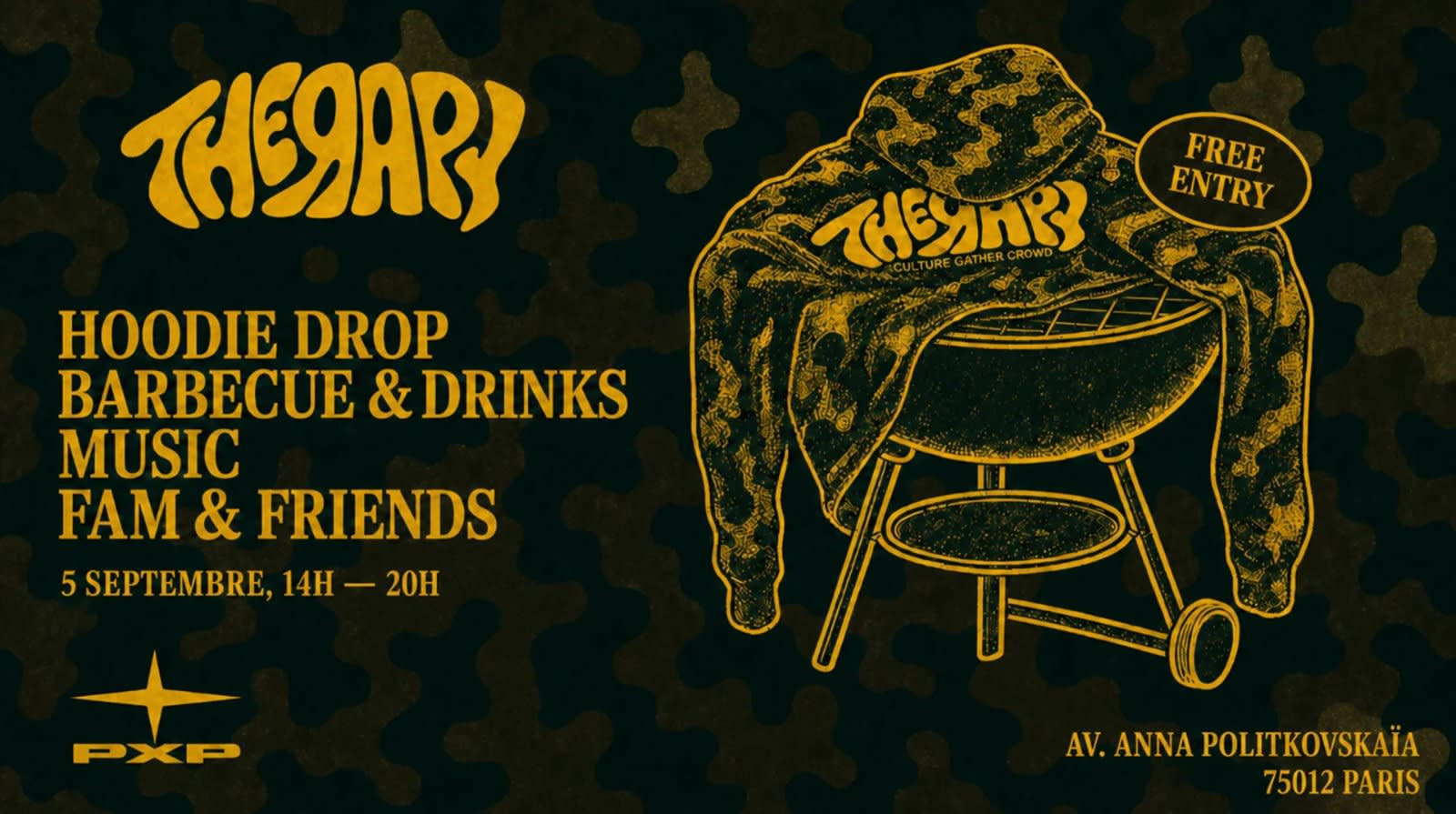 Therapy Fam - Barbecue & Merch - 05/09