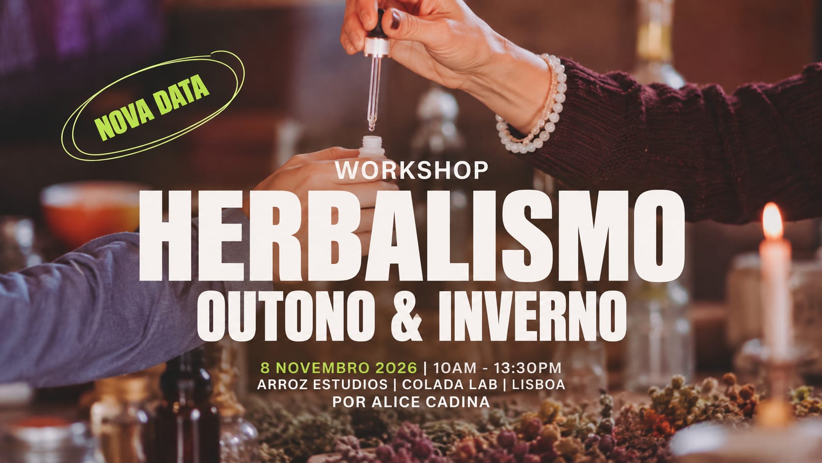 Nova Data - Workshop Herbalismo Outono | Inverno