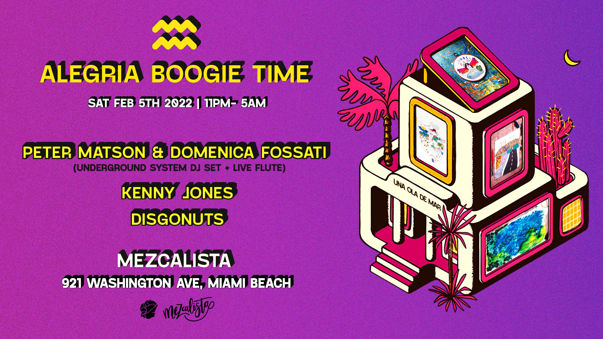 Alegria Boogie Time In Miami (Aquarius Szn)