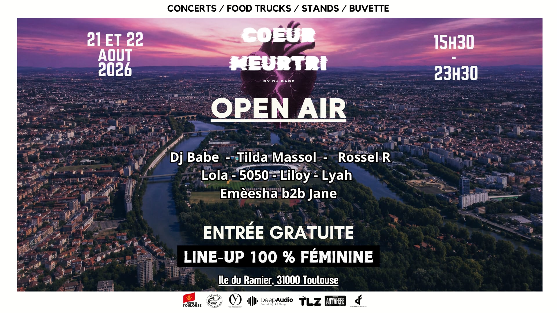 Coeur Meurtri — Open Air 2026 Gratuit