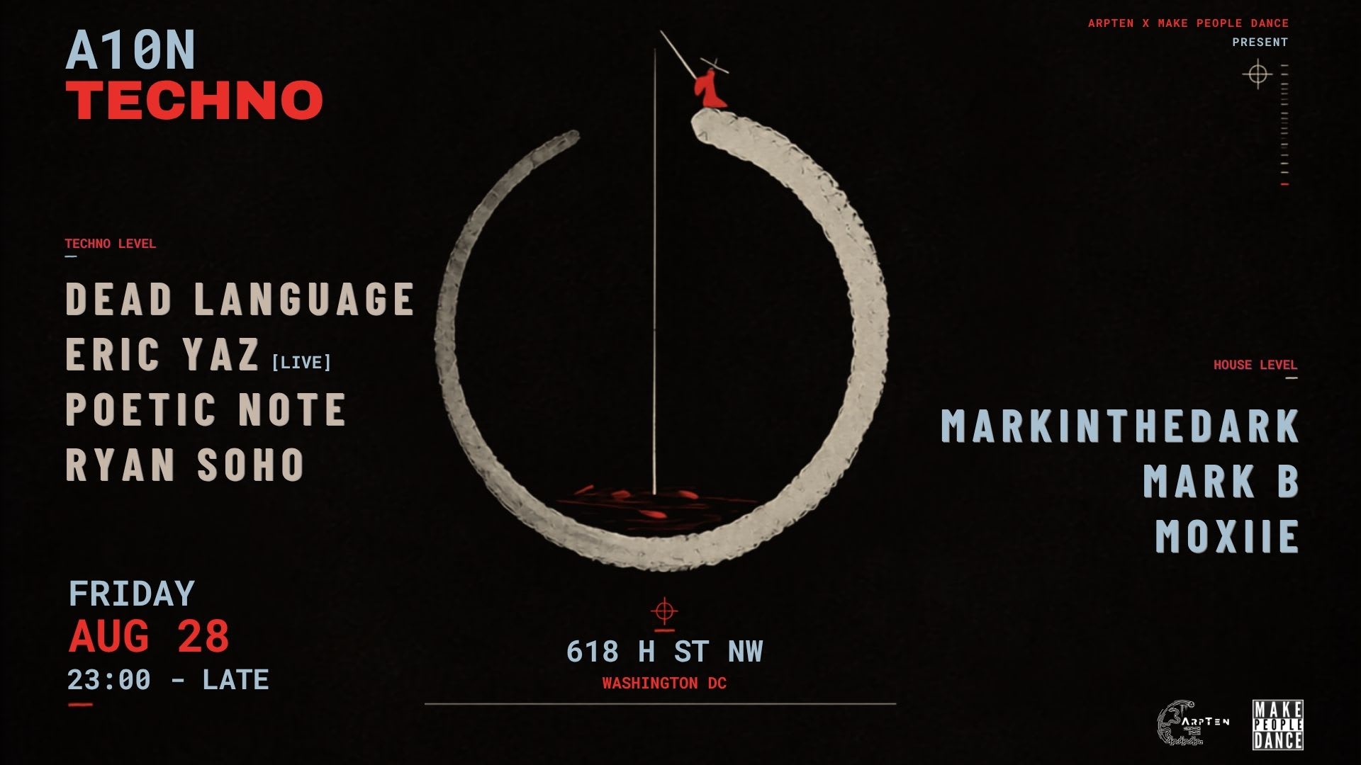 A10n Techno: Dead Language, Eric Yaz [Live], Poetic Note