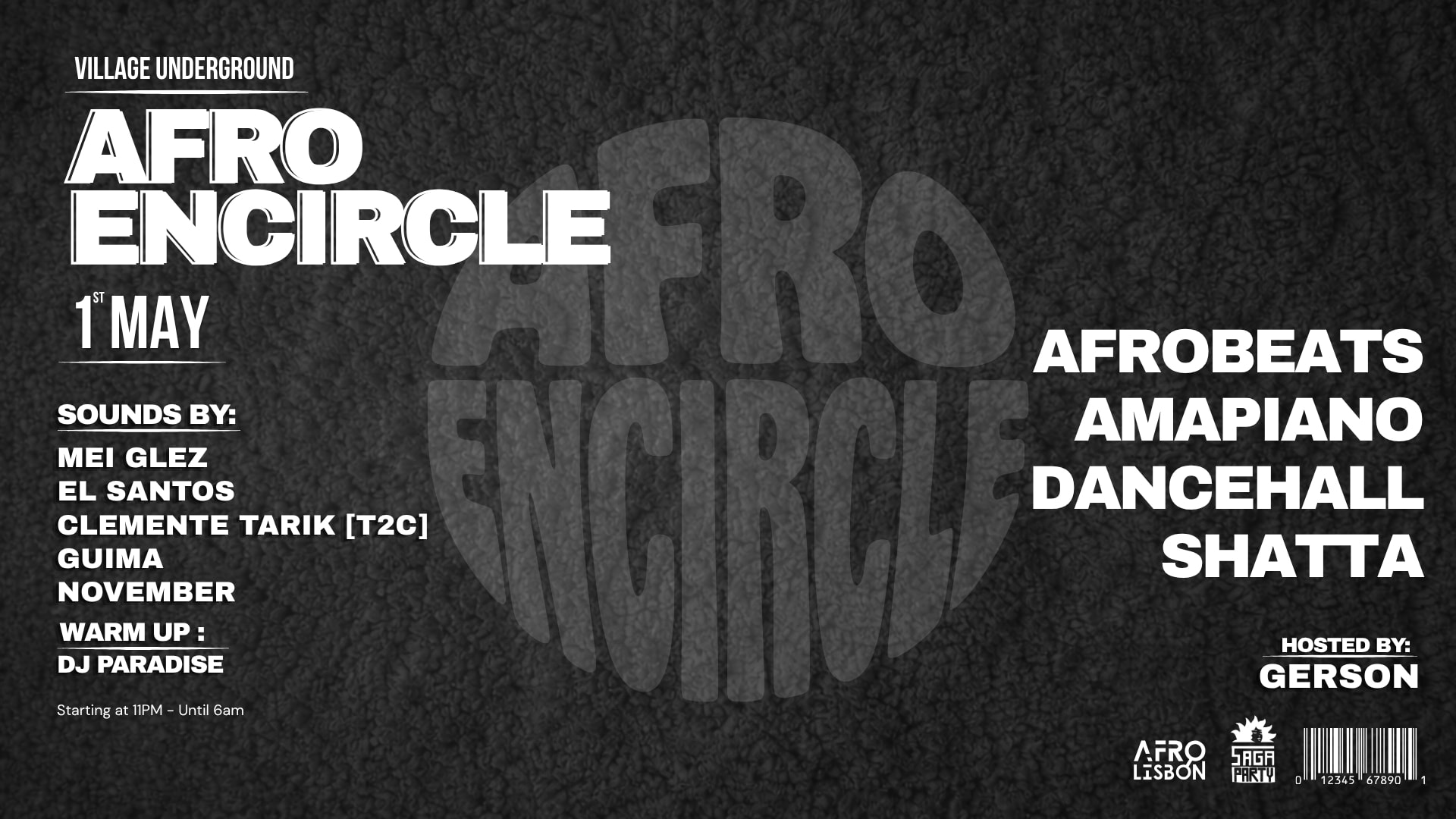 Afro Encircle – 1st May