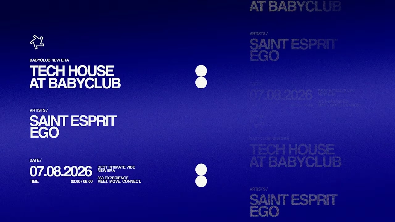 Tech House At Baby Club : Saint Esprit + Ego
