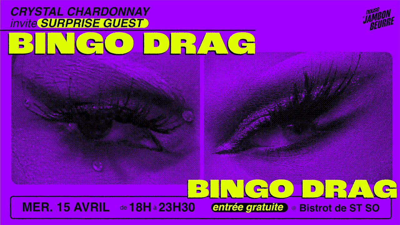Bingo Drag | Crystal Chardonnay + Mademoiselle Kiss