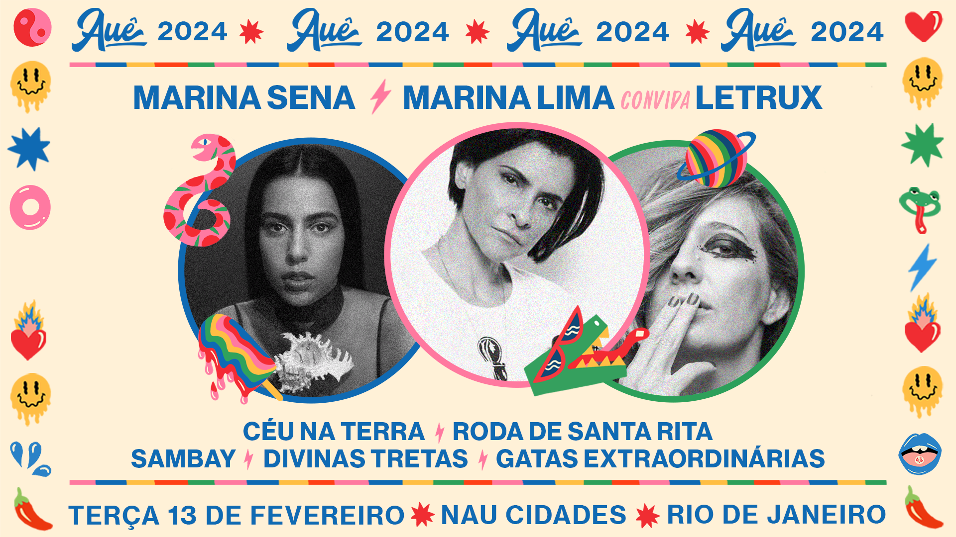Auê : Marina Sena, Marina Lima Convida Letrux