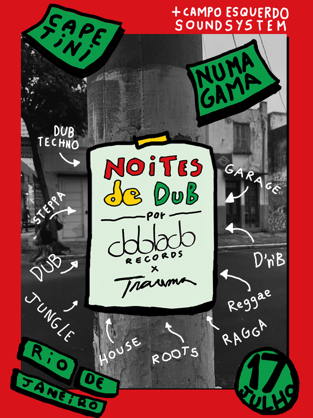 Noites De Dub Convida Numa Gama + Campo Esquerdo Soundsystem