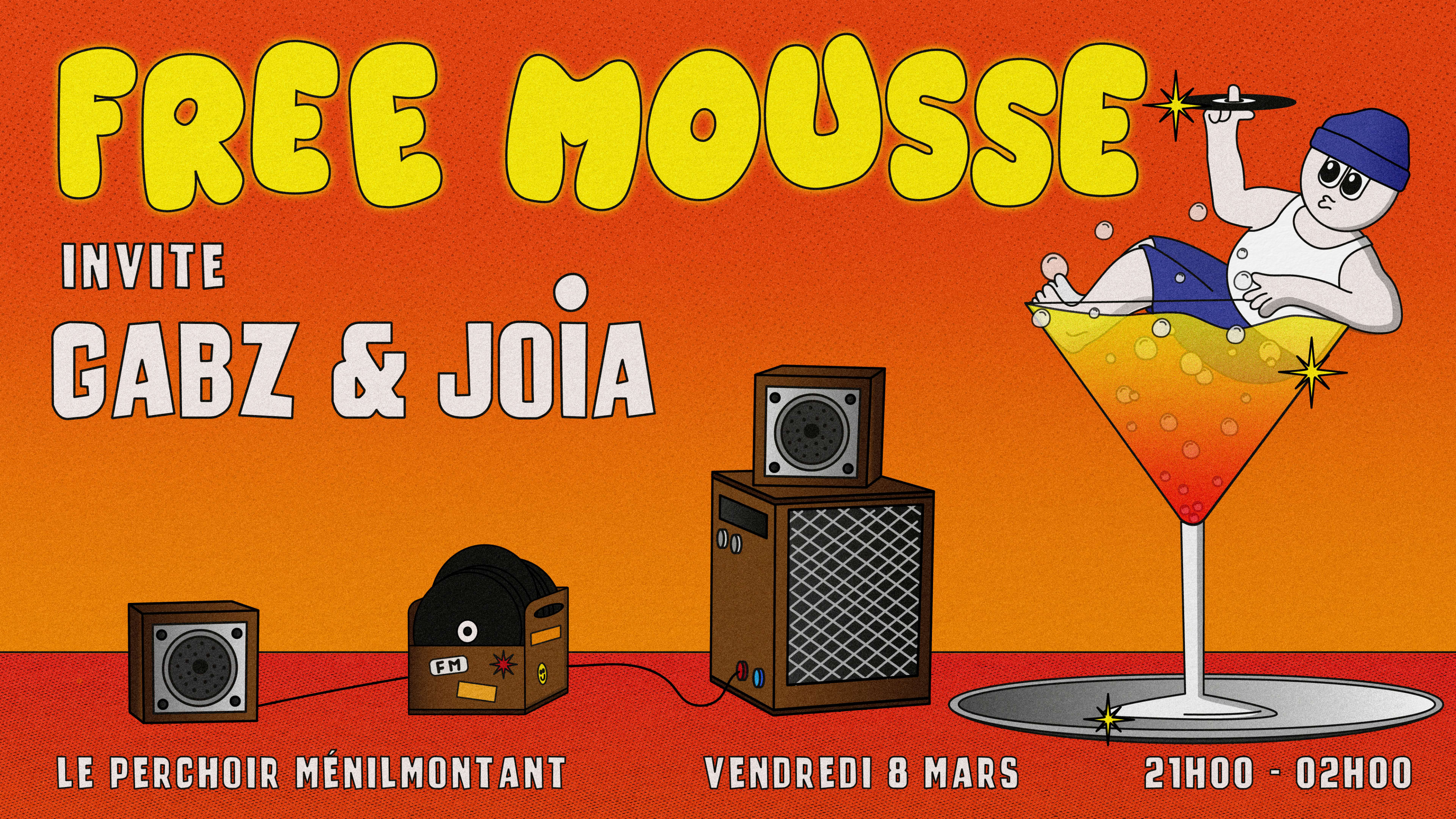 Free Mousse Invite Gabz & Joia Au Perchoir