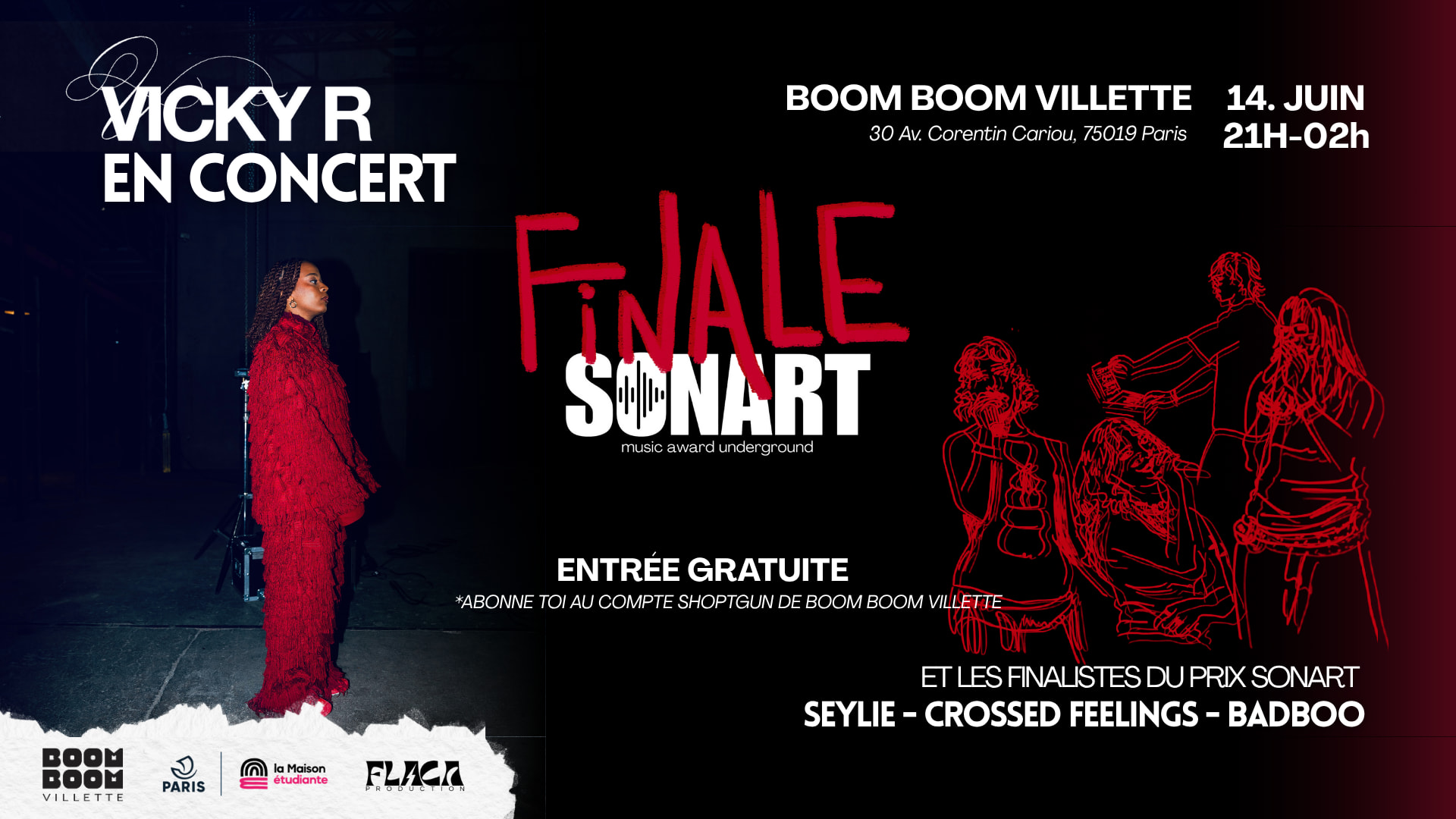 Vicky R En Concert / Finale Du Prix Sonart