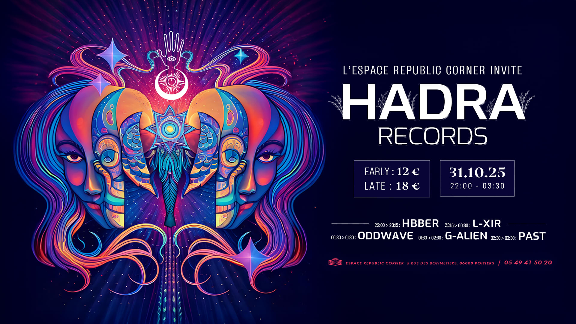 Espace Republic Corner Invite Hadra Records