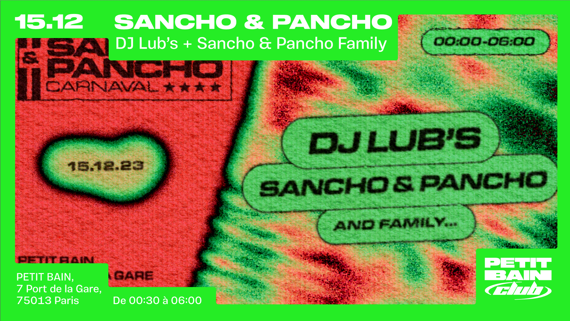 [ Vente Sur Place ] Sancho & Pancho Carnaval