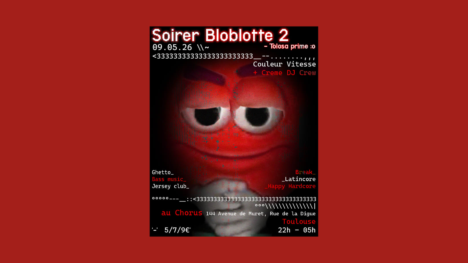 Soirer Bloblotte 2 X Creme Dj Crew @Le Chorus
