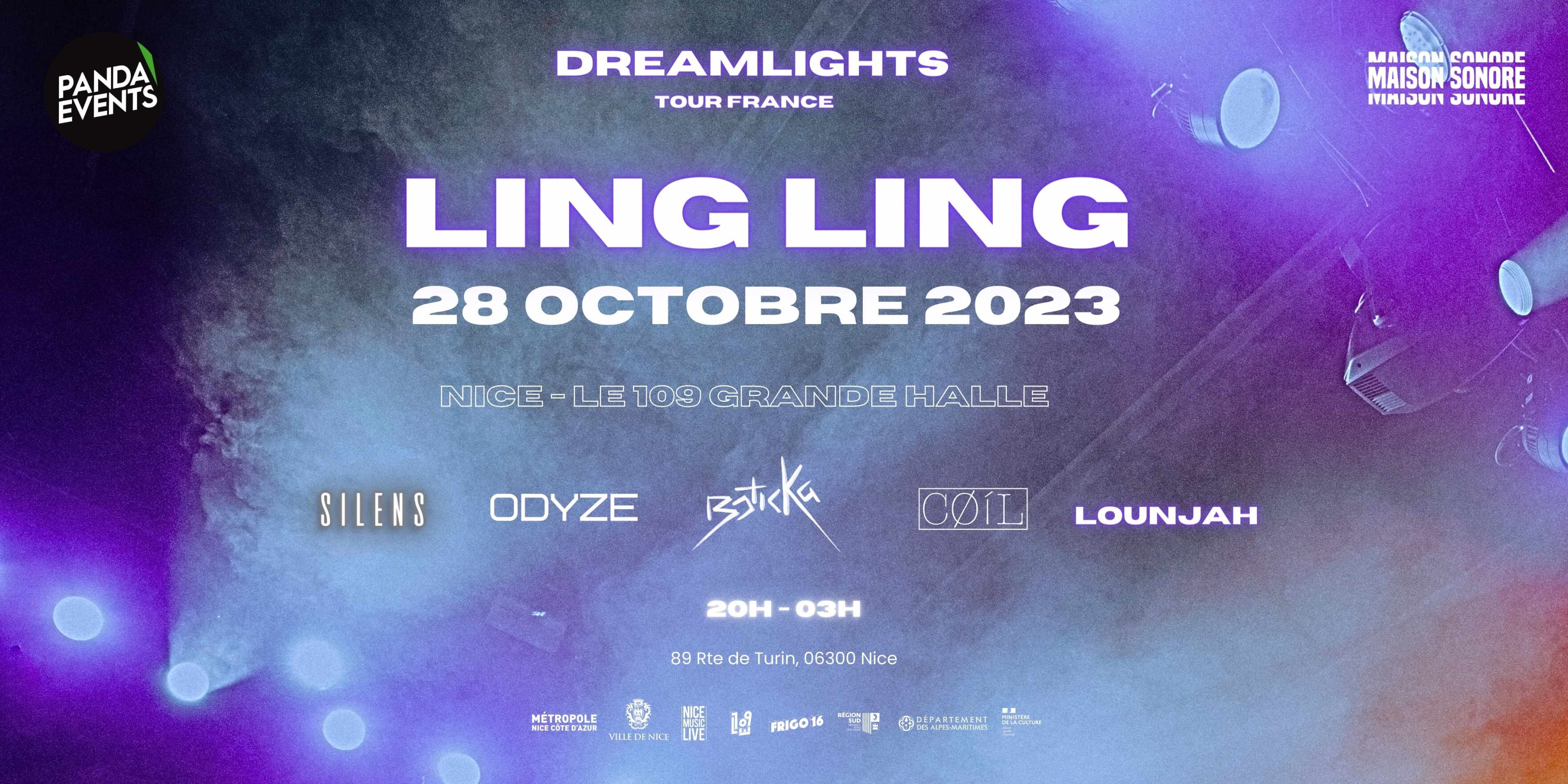 Dreamlights Tour: Le 109, Nice