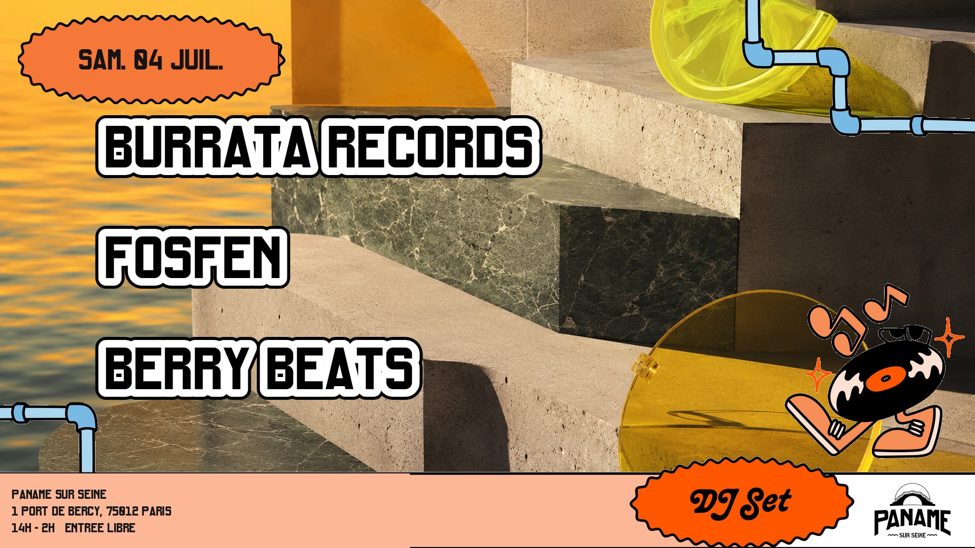 Open Air : Burrata Records & Friends Au Paname Sur Seine
