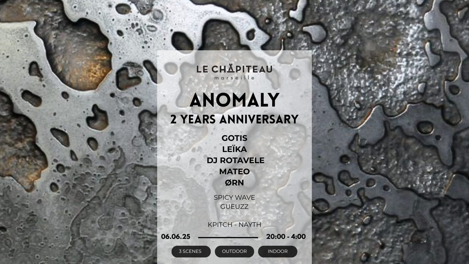 Le Chapiteau X Anomaly Events