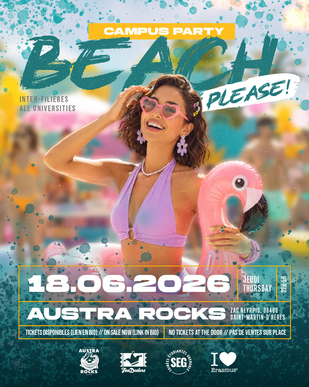 Campus Party - Beach, Please! @ Austra Rocks Grenoble