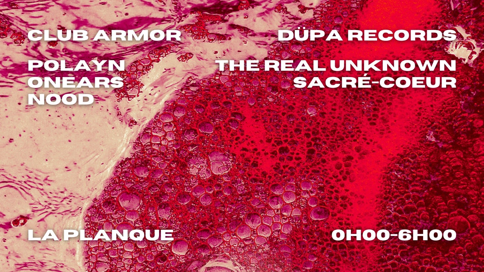 Club Armor & Düpá Records X La Planque