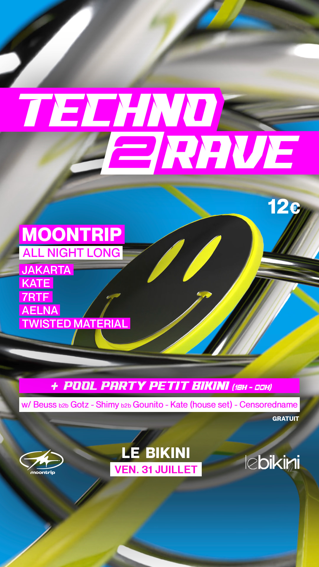 Techno 2 Rave - Moontrip X Le Bikini