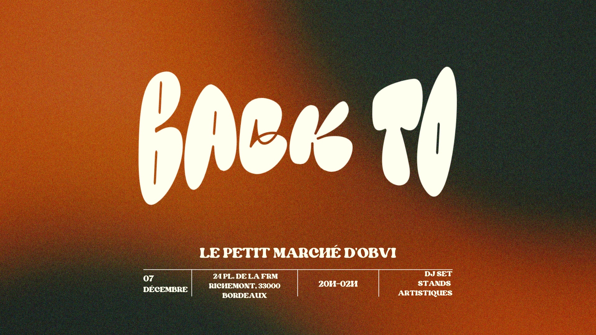 Le Petit Marche D’Obvi Au Backto !
