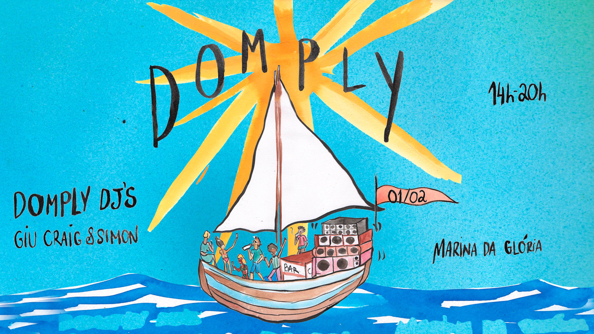 Domply On Boat