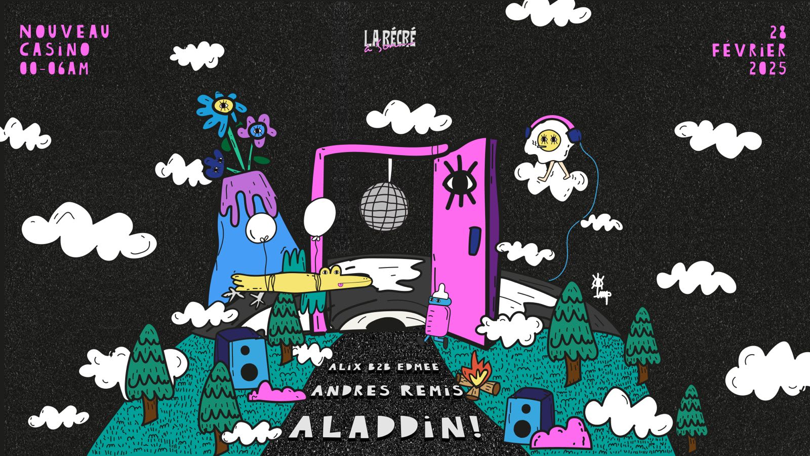 La Récré À Son - Aladdin!, Andres Remis, Alix & Edmée