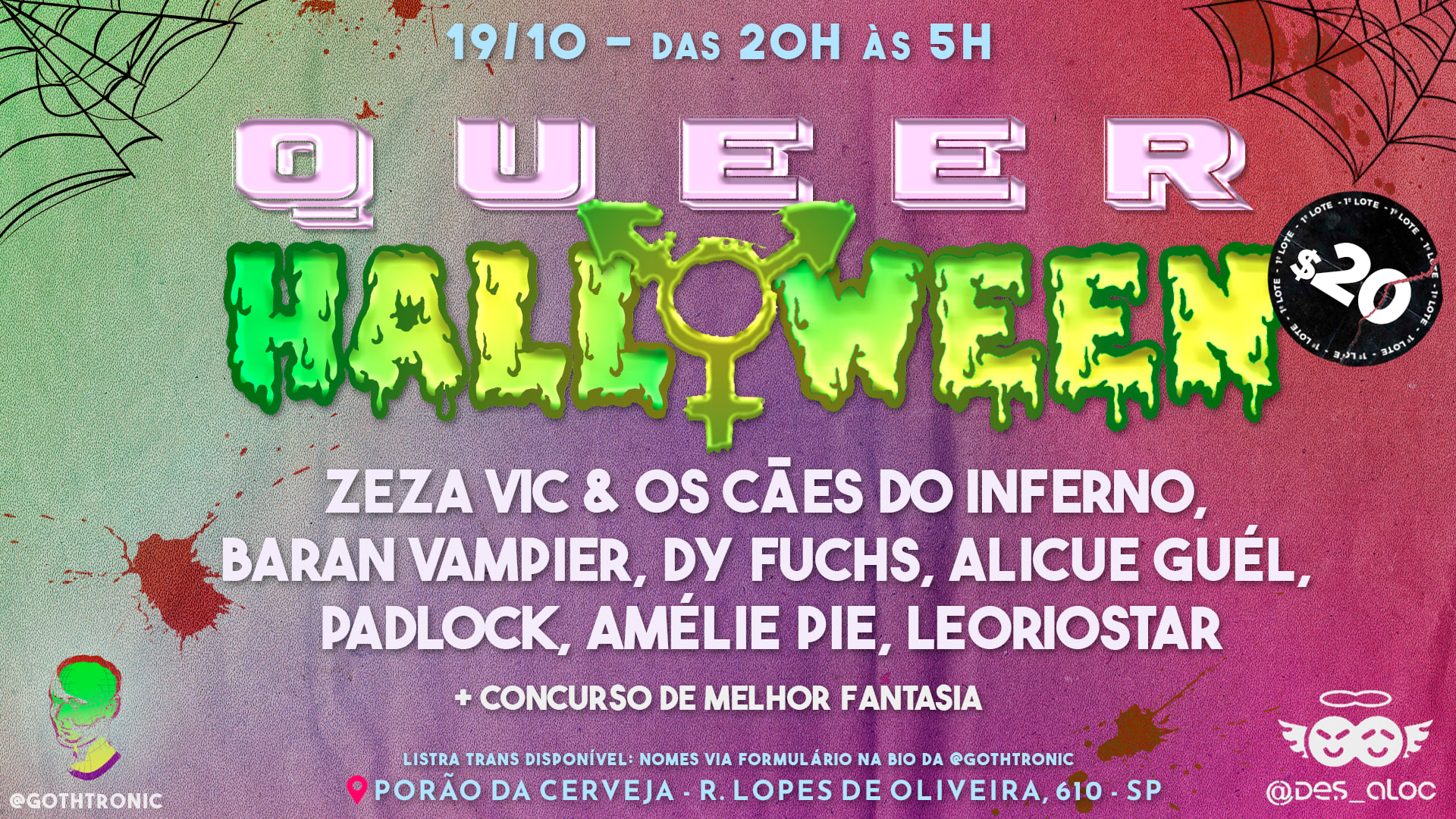 Queer Halloween // @Gothtronic + Des_Aloc