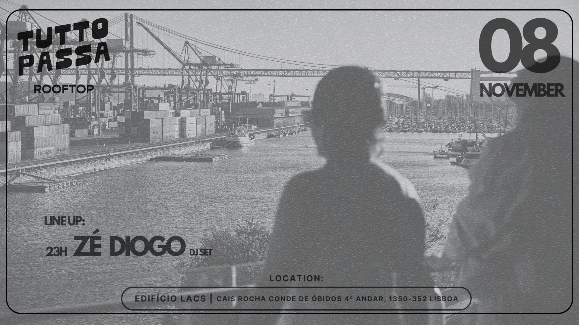 Tutto Passa Rooftop | Dj Zé Diogo (Entrada Livre/Free Entry)