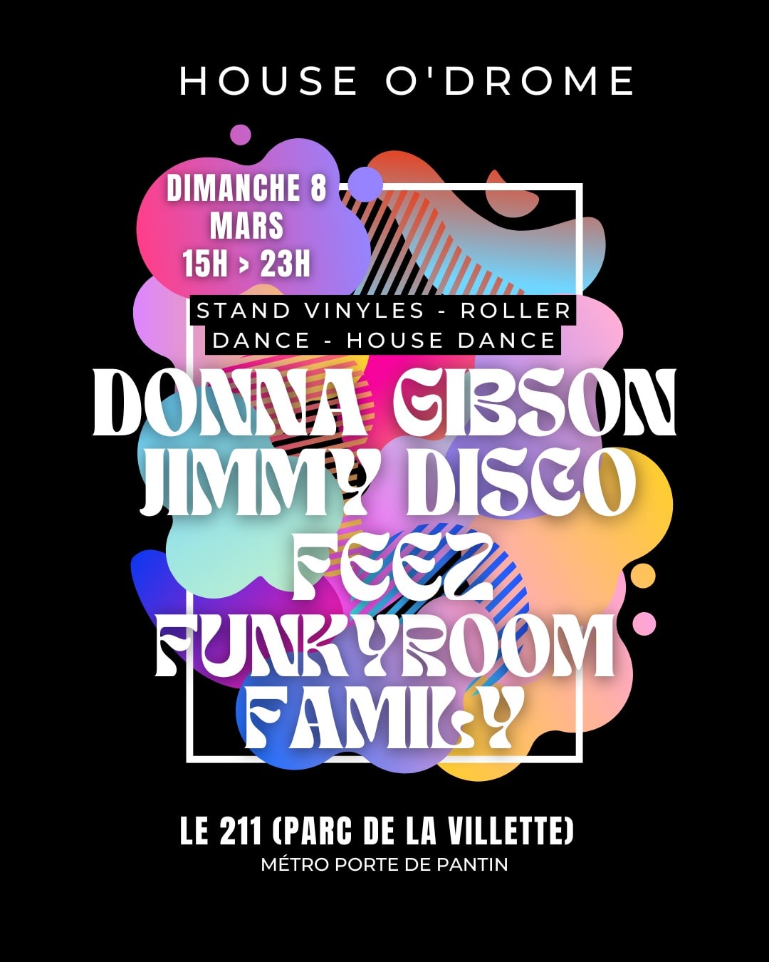 House O'drome Invite Donna Gibson, Jimmy Disco, Feez & More