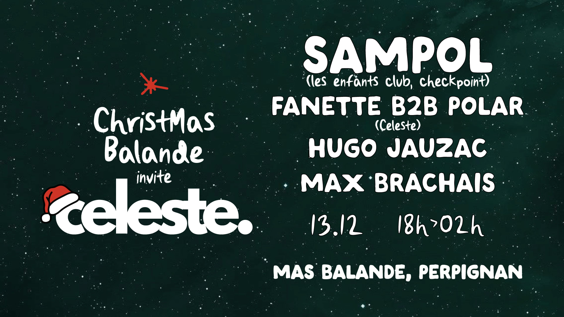 Christmas Balande Invite Celeste