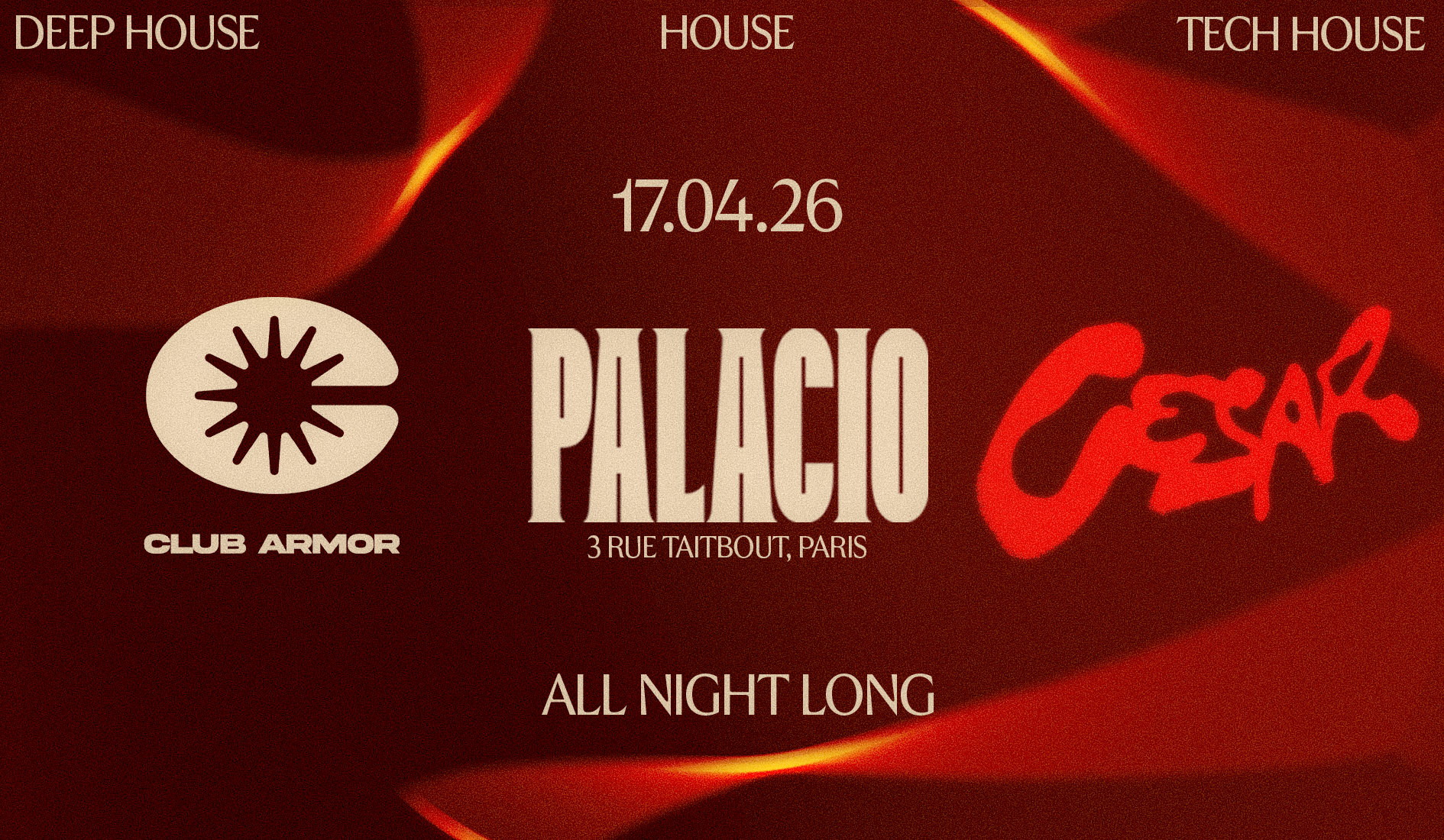 Club Armor X Cesar : All Night Long @Palacio