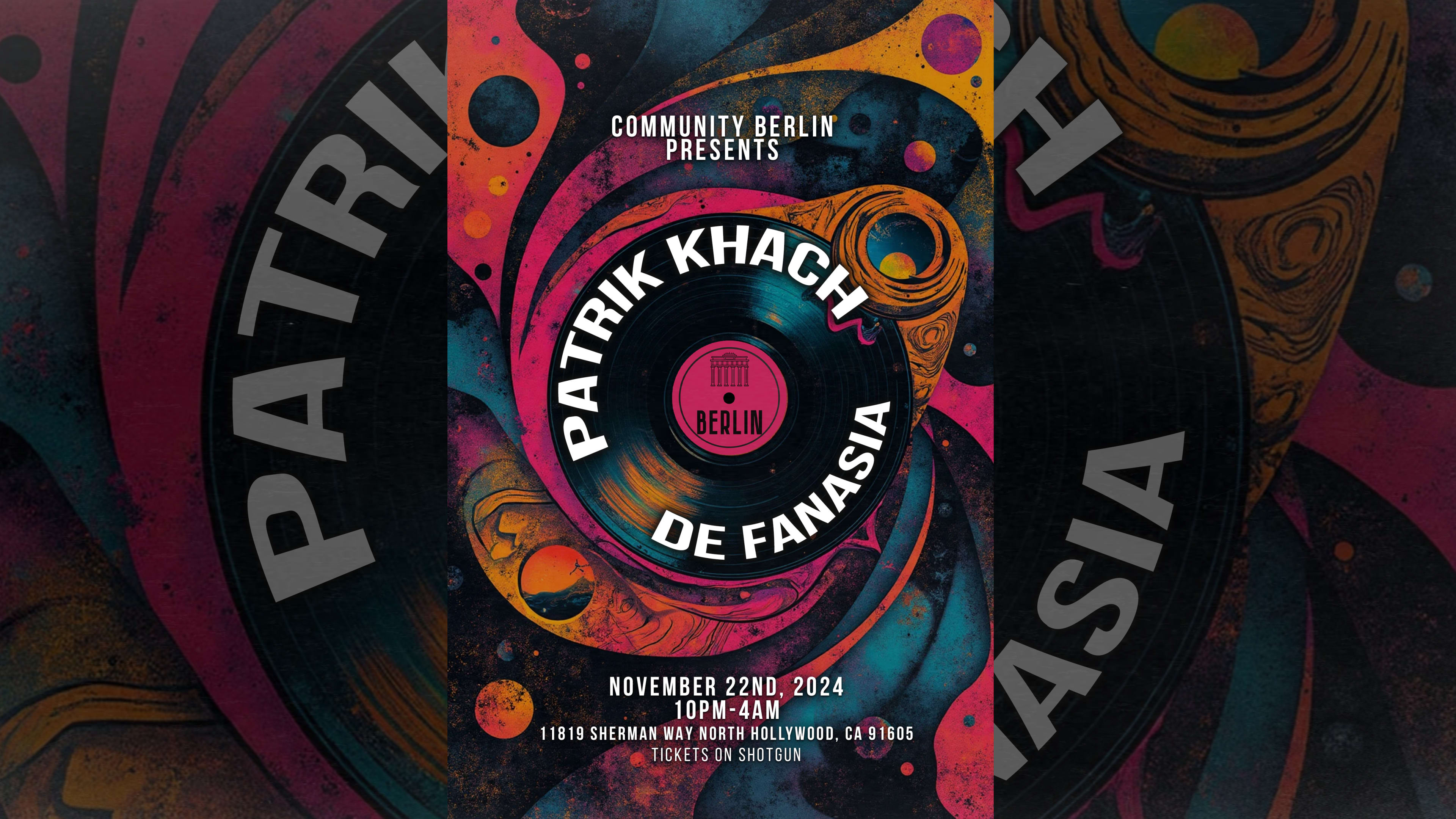 Community Berlin Presents: Patrik Khach, De Fanasia