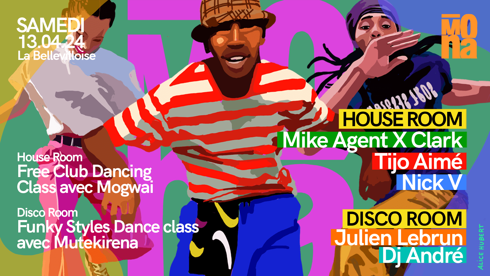Mona W/ Mike Agent X Clark, Tijo Aimé, Nick V ...