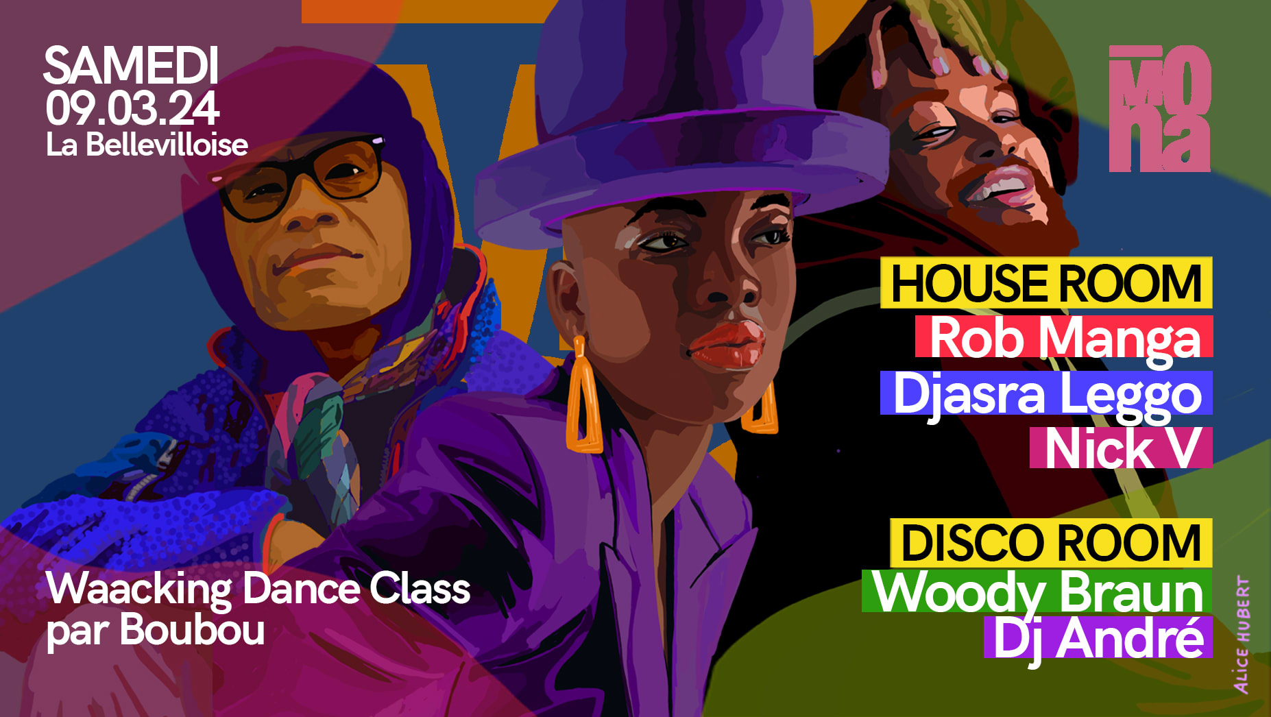 Mona W/ Rob Manga, Djasra Leggo, Nick V, Woody, Dance Class