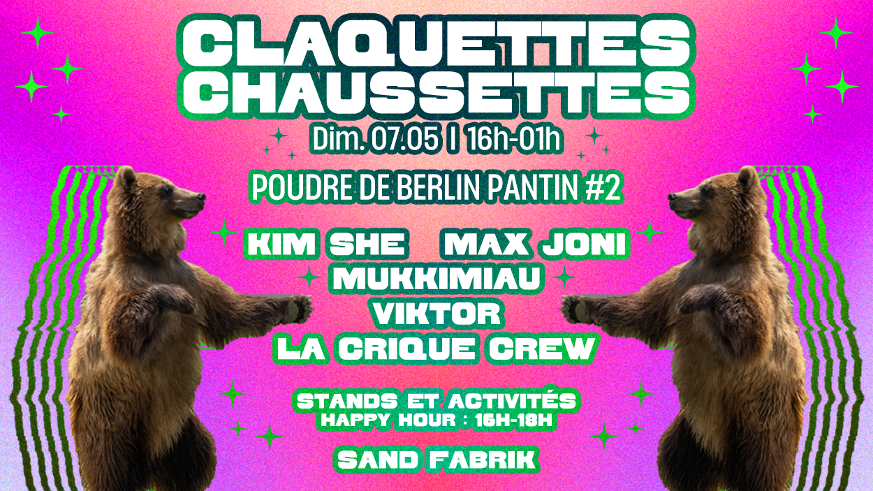 Claquettes Chaussettes : Poudre De Berlin-Pantin #2 (Vdjf)