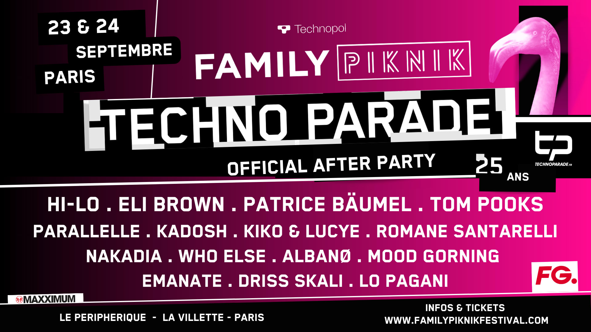 Family Piknik X 25 Ans Techno Parade