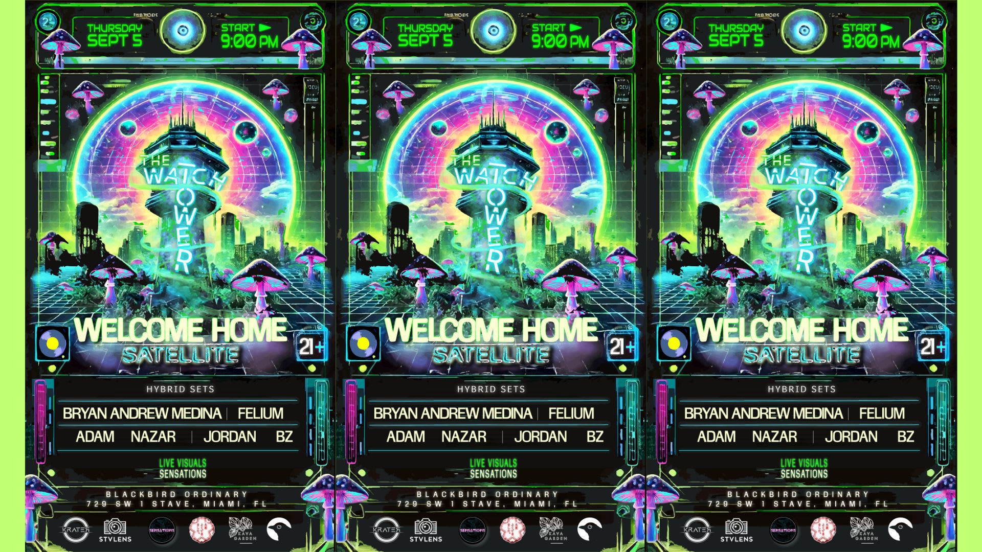 Welcome Home: Watchtower Satellite Party