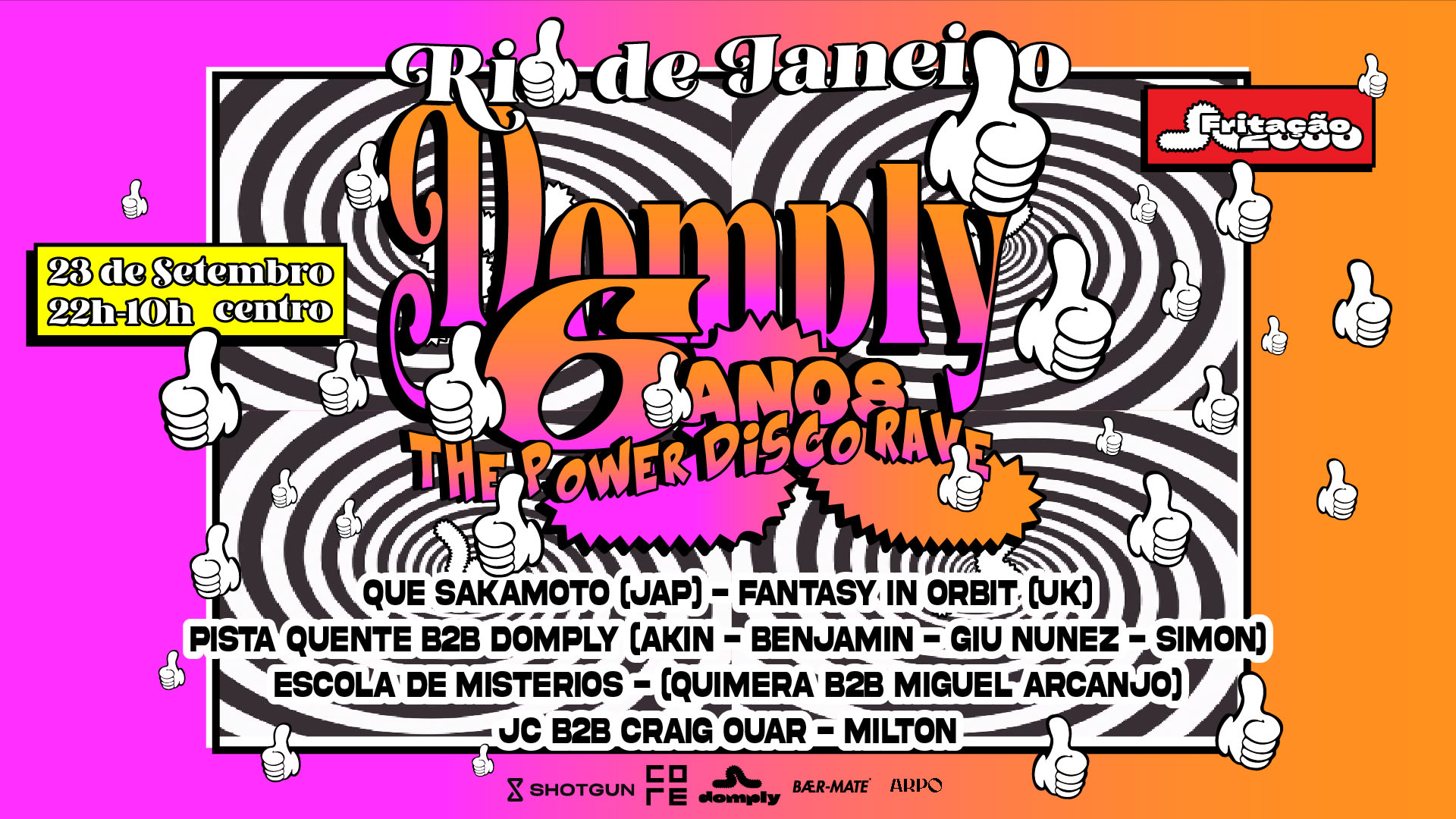 Domply !! The Power Disco Rave !! 6 Anos Birthday