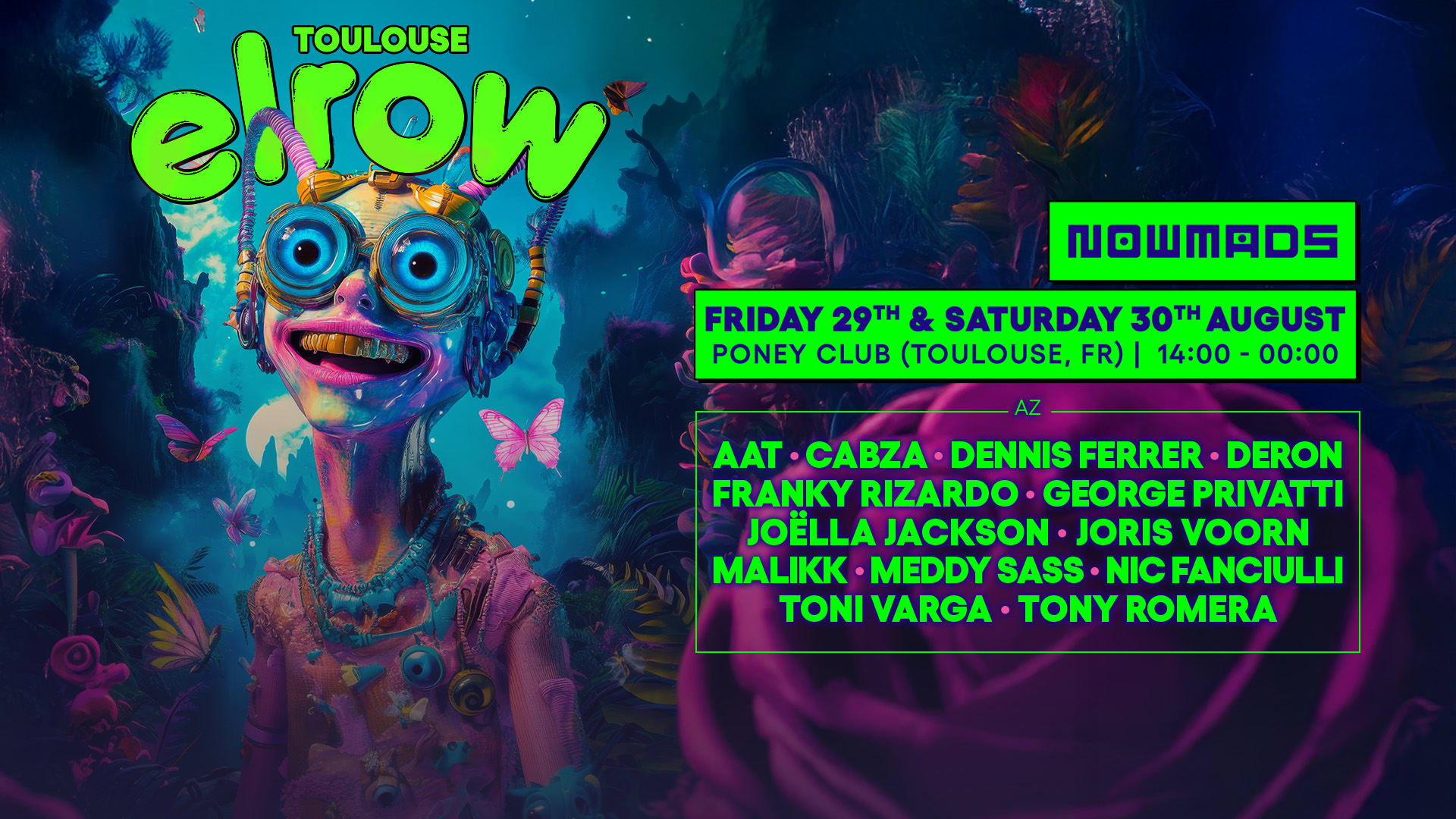 Elrow Toulouse X Poney Club